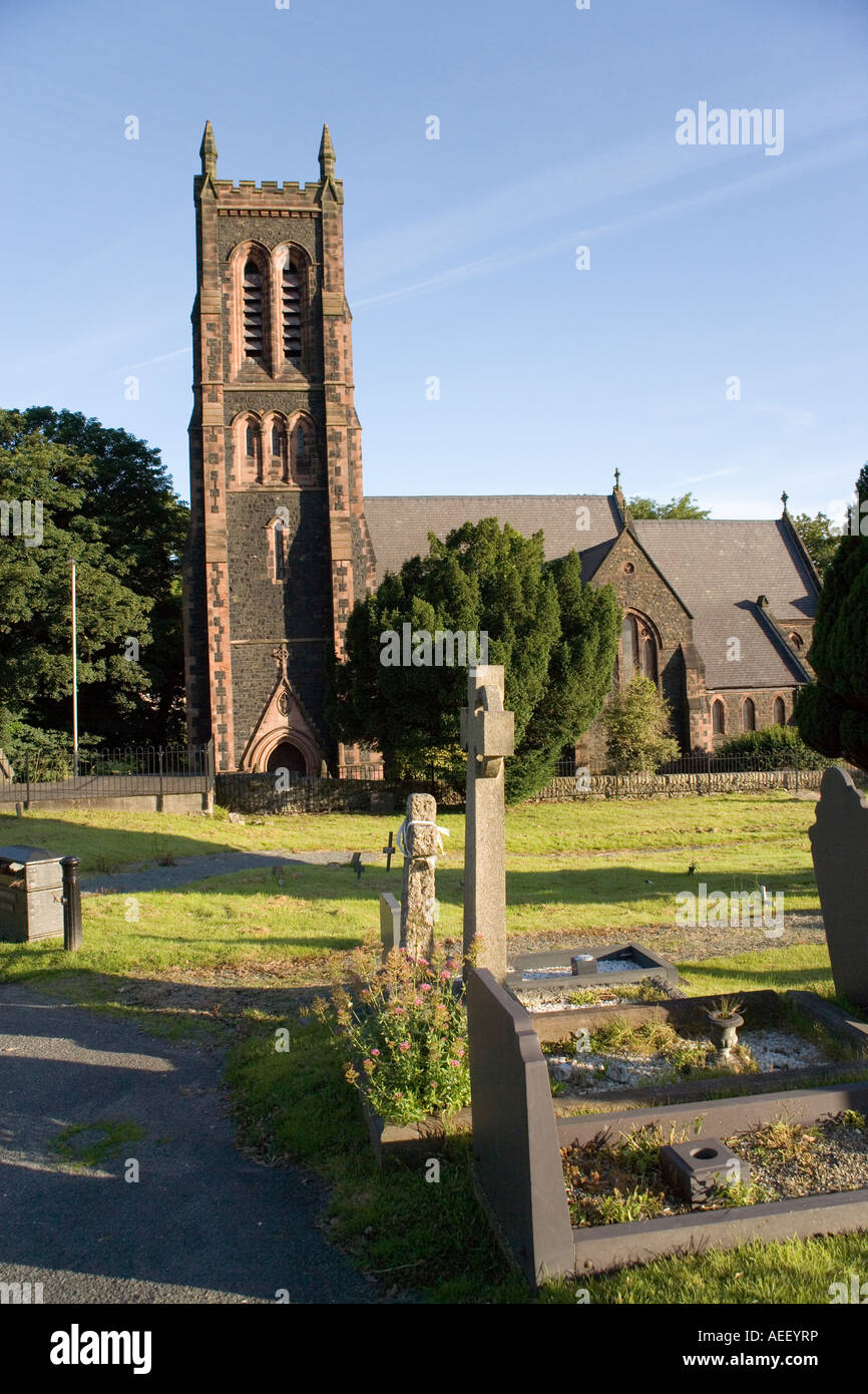 Kirche St. Davids Bangor North Wales, Eglyws Dewi Sant Stockfoto