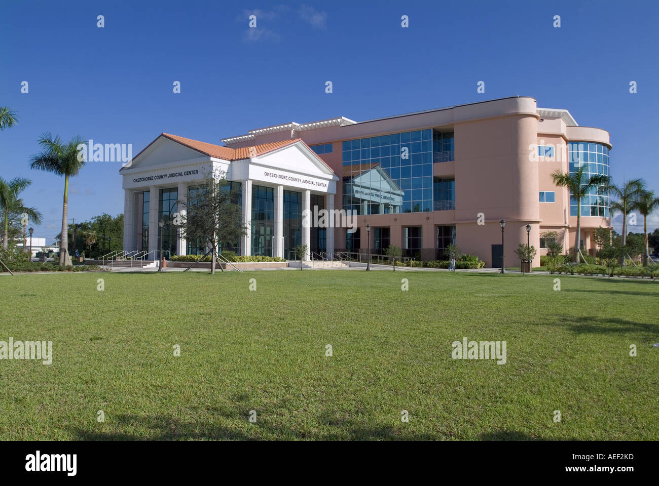 Okeechobee County Judicial Center Gebäude Okeechobee Florida Gerichtsgebäude FL-Regierung Stockfoto