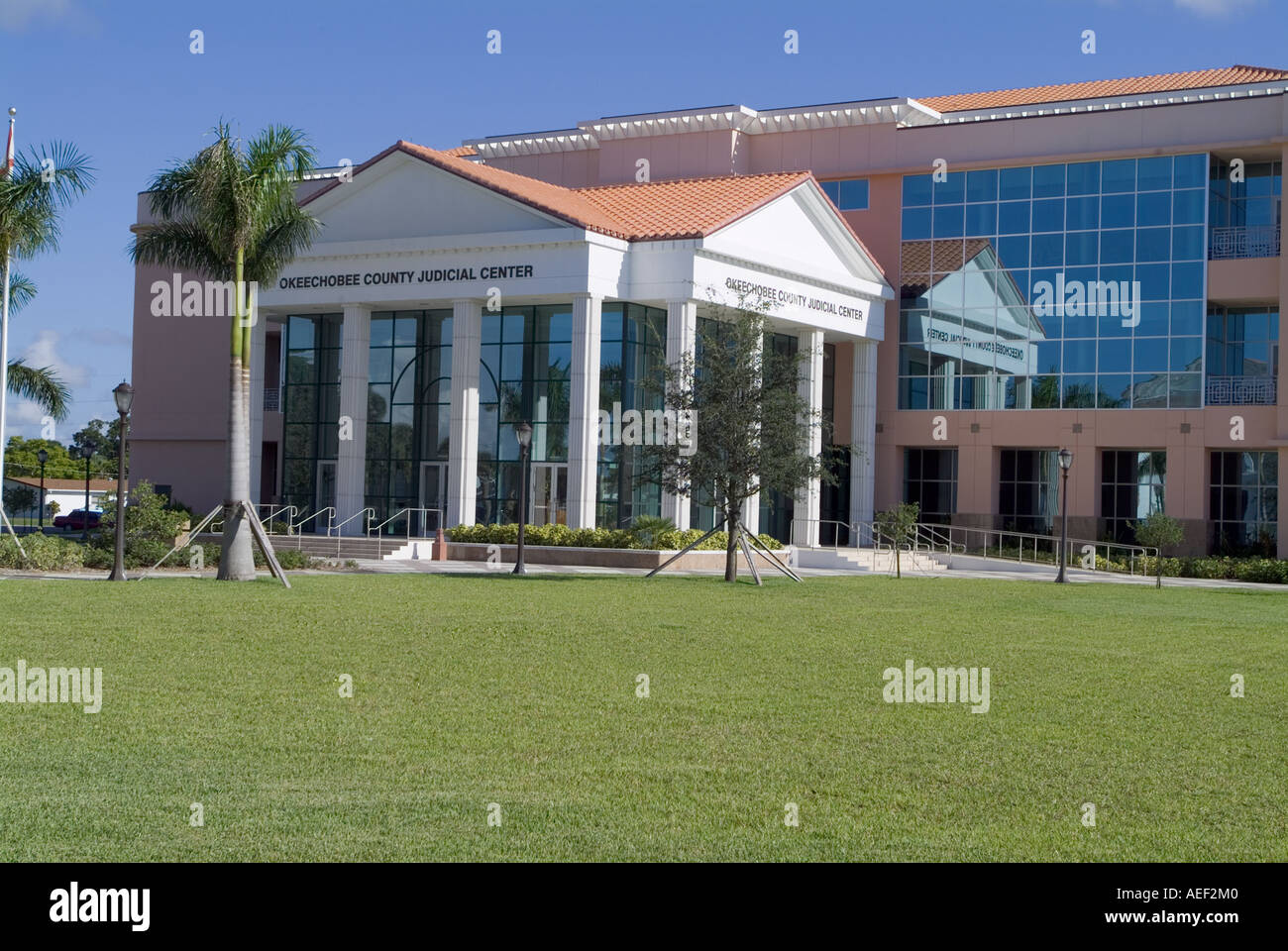 Okeechobee County Judicial Center Gebäude Okeechobee Florida Gerichtsgebäude FL-Regierung Stockfoto