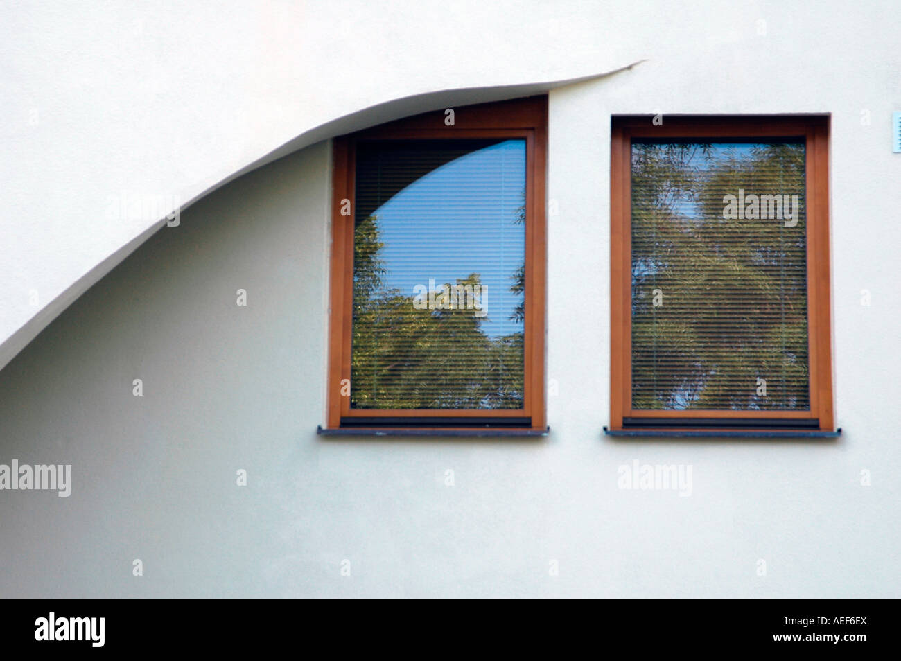 Detail der kubistischen Stilhaus auf Kovarovicova Straße Villa Rasinovo Prague Czech Stockfoto