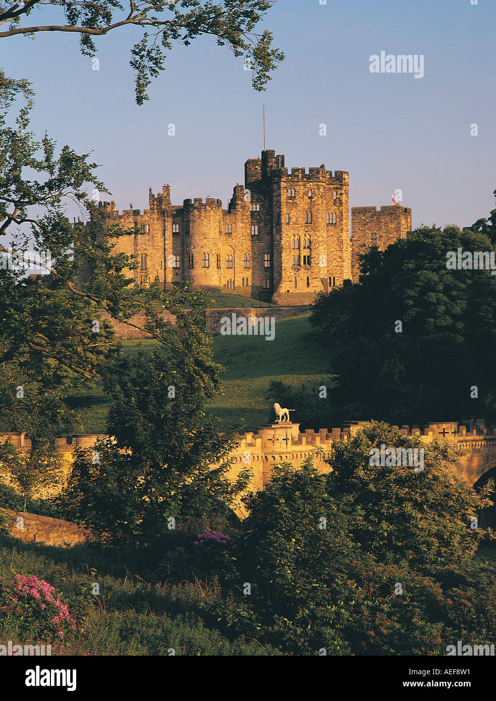 Alnwick Castle, Northumberland, UK Stockfoto