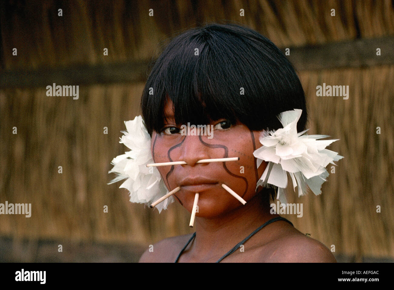 Yanomami Inderin Amazonas South Western Venezuela Stockfoto