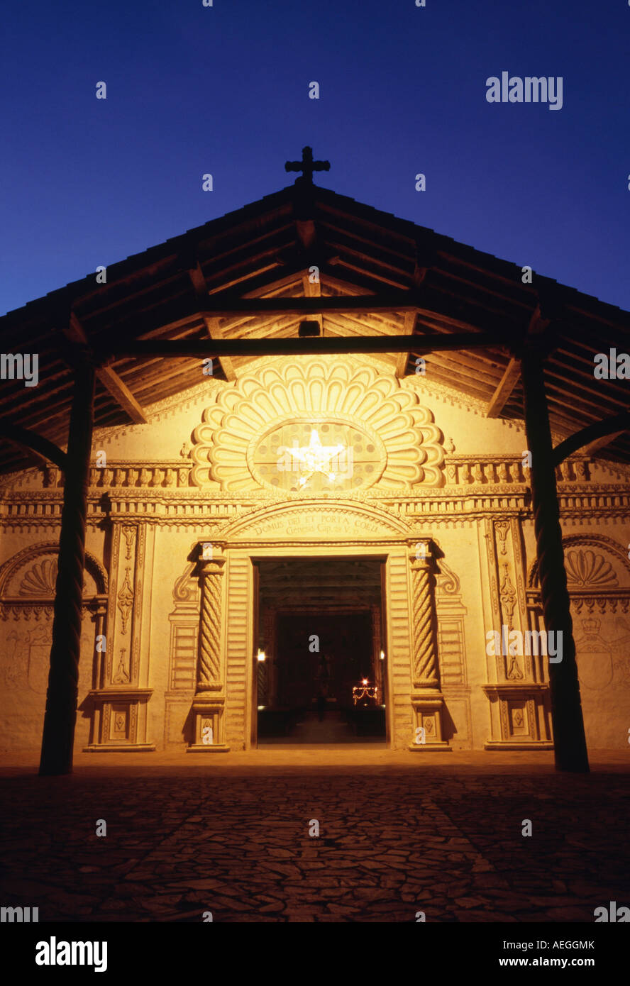 Jesuit Mission der Kirche - San Javier Bolivien Stockfoto