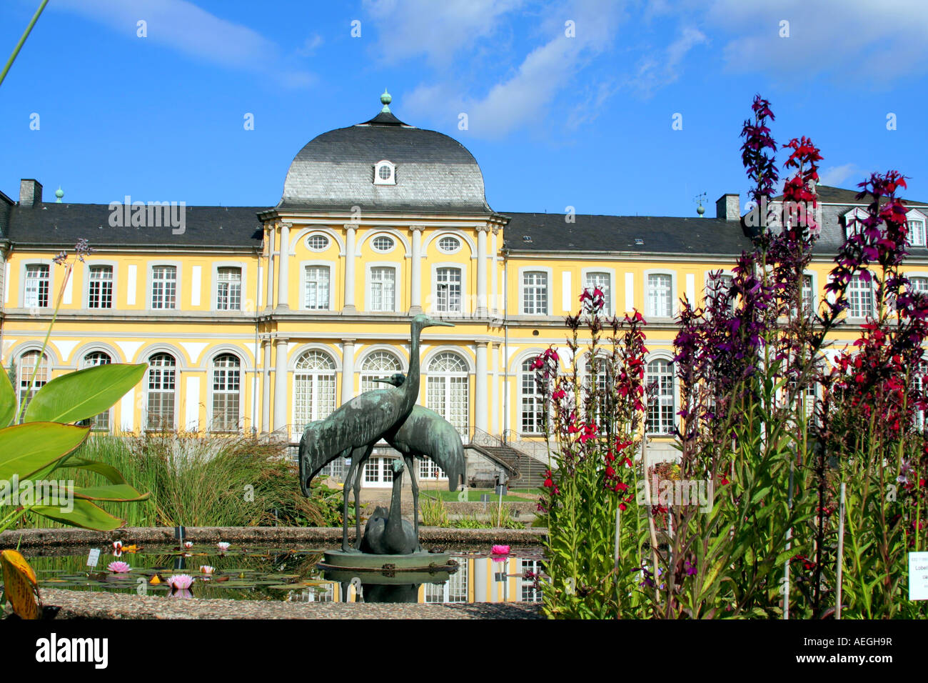 Poppelsdorfer Schloss und botanischen Gärten Bonn Nordrhein Westfalen