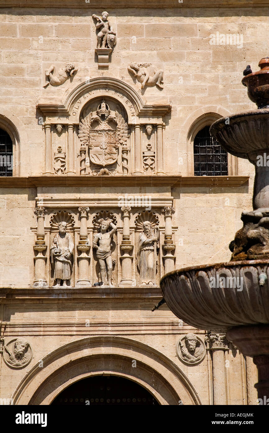 Detail von die Kirche von San Sebastian Antequera Malaga Andalusien Spanien Stockfoto