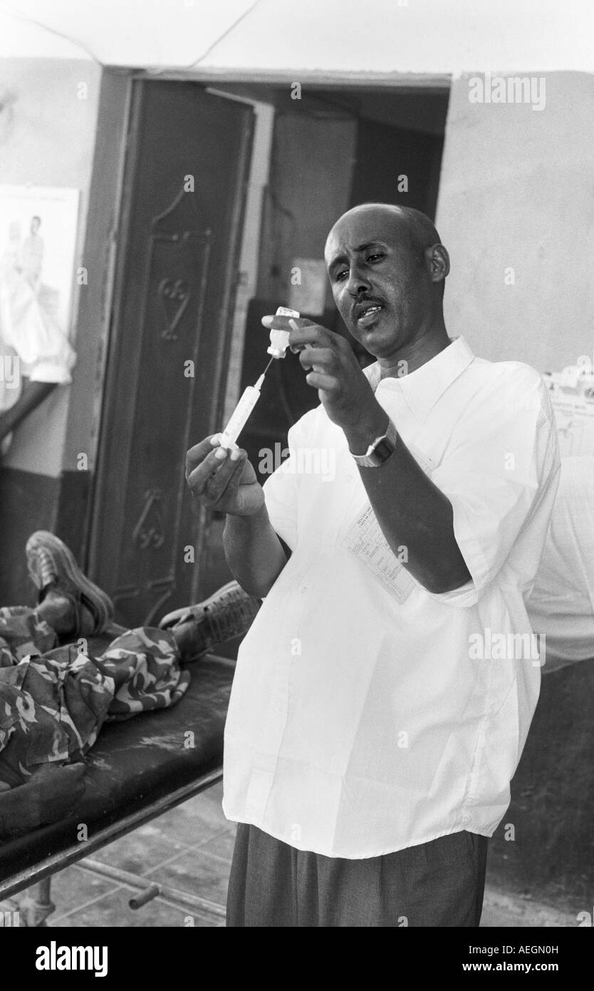 Somalischen Arzt Gaalkacyo Stockfoto