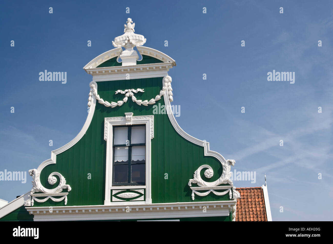 Niederländische Haus Westzaan 'de Oranjeboom' "The Orange Tree" Stockfoto