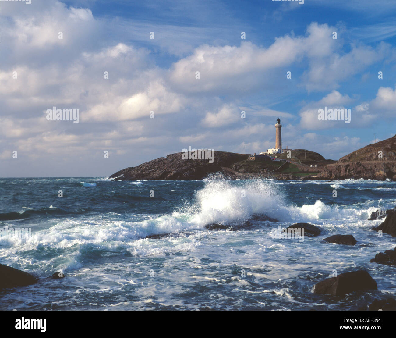 UK Schottland Inverness Shire Ardnamurchan Leuchtturm und Meer der Hebriden Stockfoto
