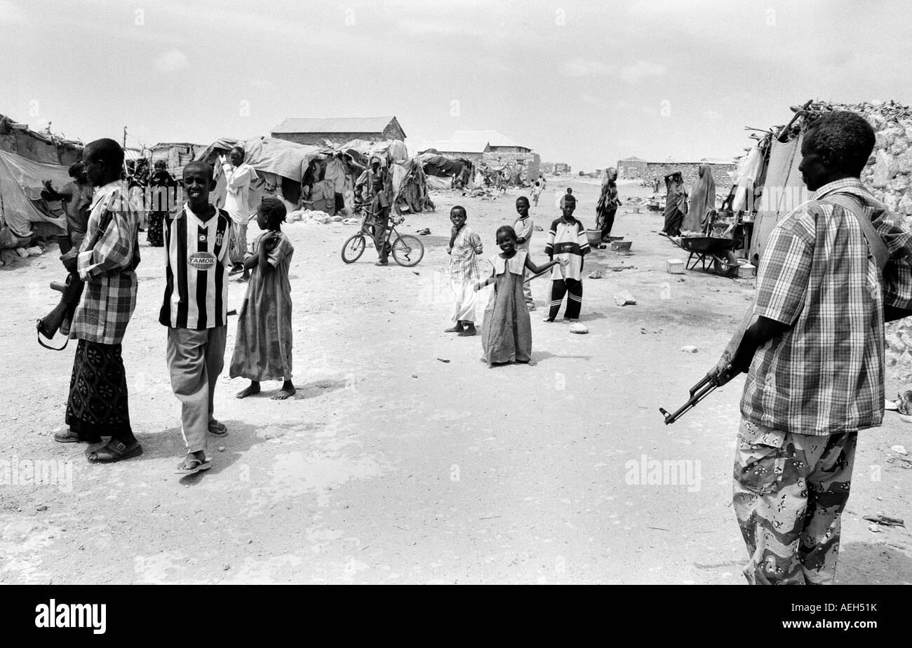 Somalische verdrängt camp Stockfoto