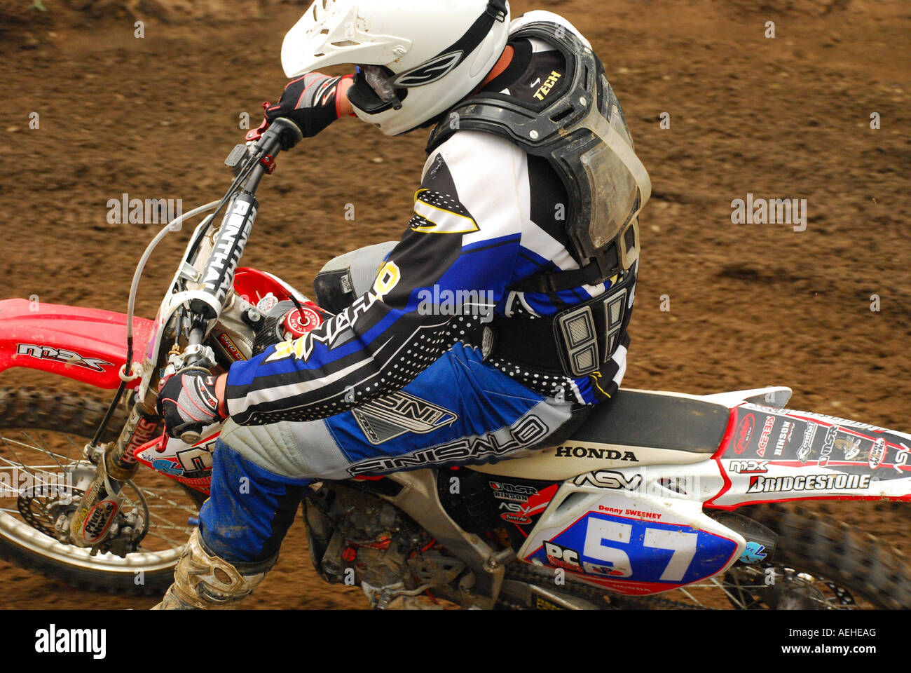 Motocross-Fahrer Stockfoto