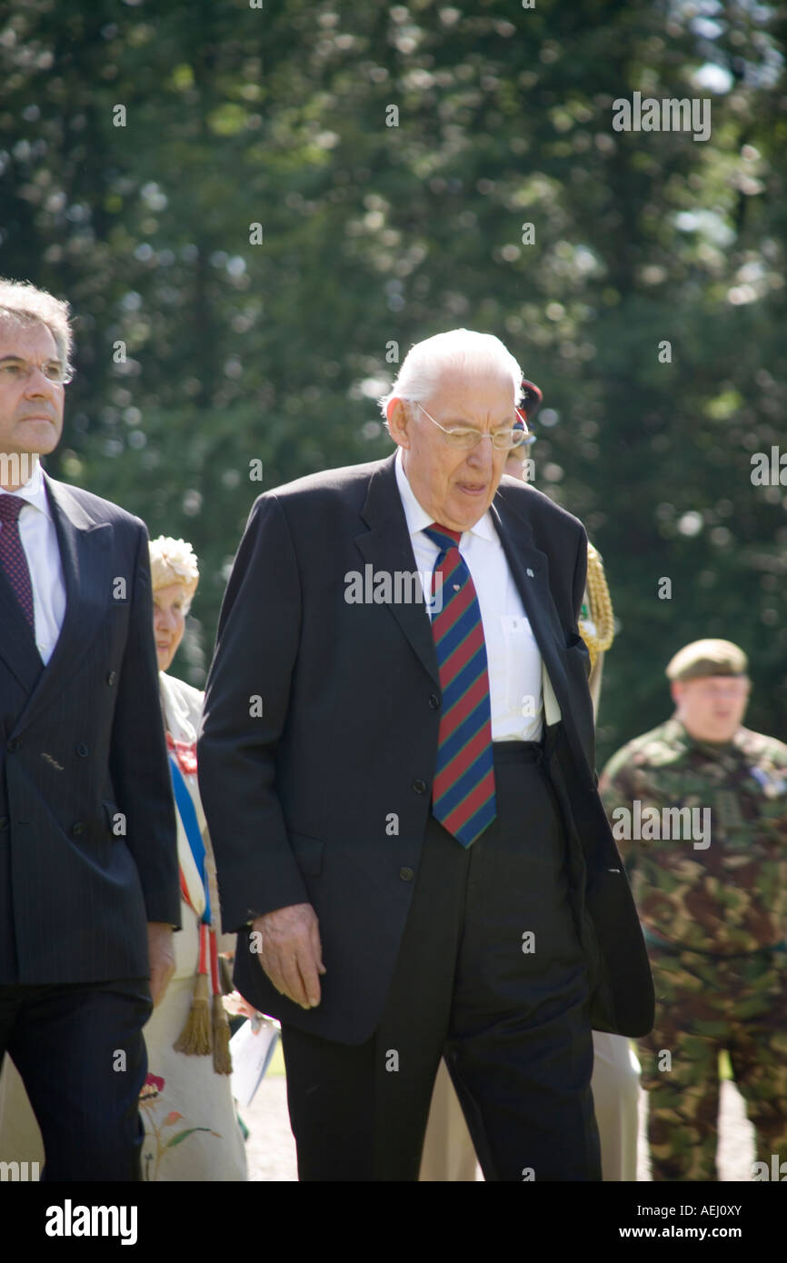 Dr. Ian Paisley in den Dienst von Thiepval-Denkmal für die Schlacht des ersten Tages an der Somme 1916 am 1. Juli 2007 Stockfoto