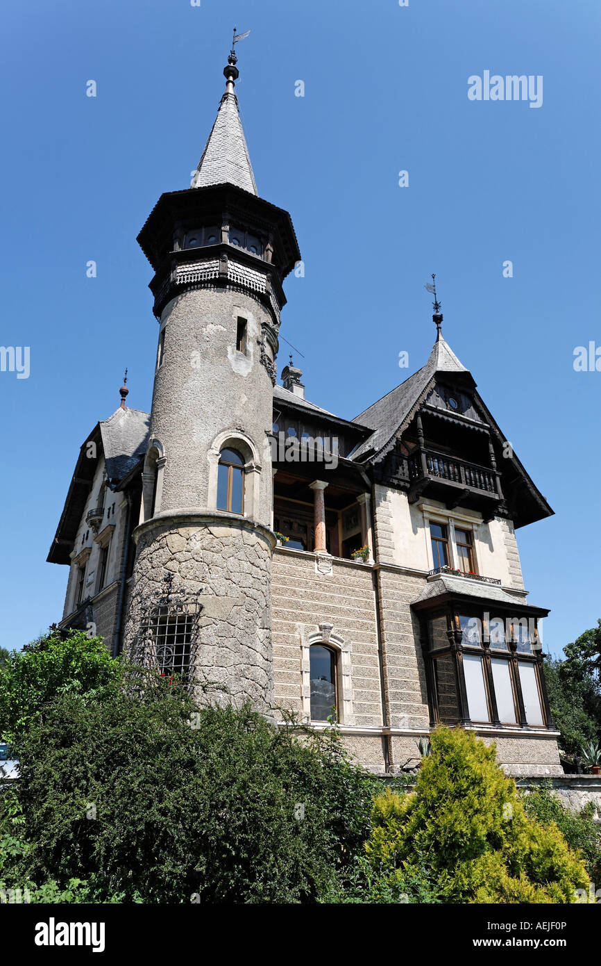 Villa Paulick, Ferienhaus des berühmten Jugendstilkünstlers Gustav Klimt, Seewalchen, Attersee, Oberösterreich Stockfoto