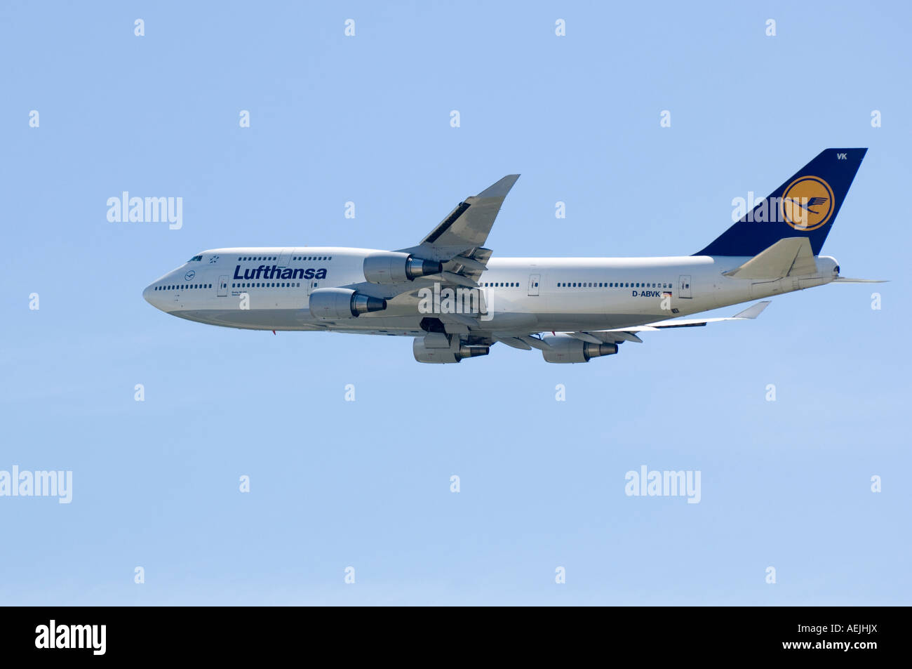 Lufthansa Boeing 747 Stockfoto