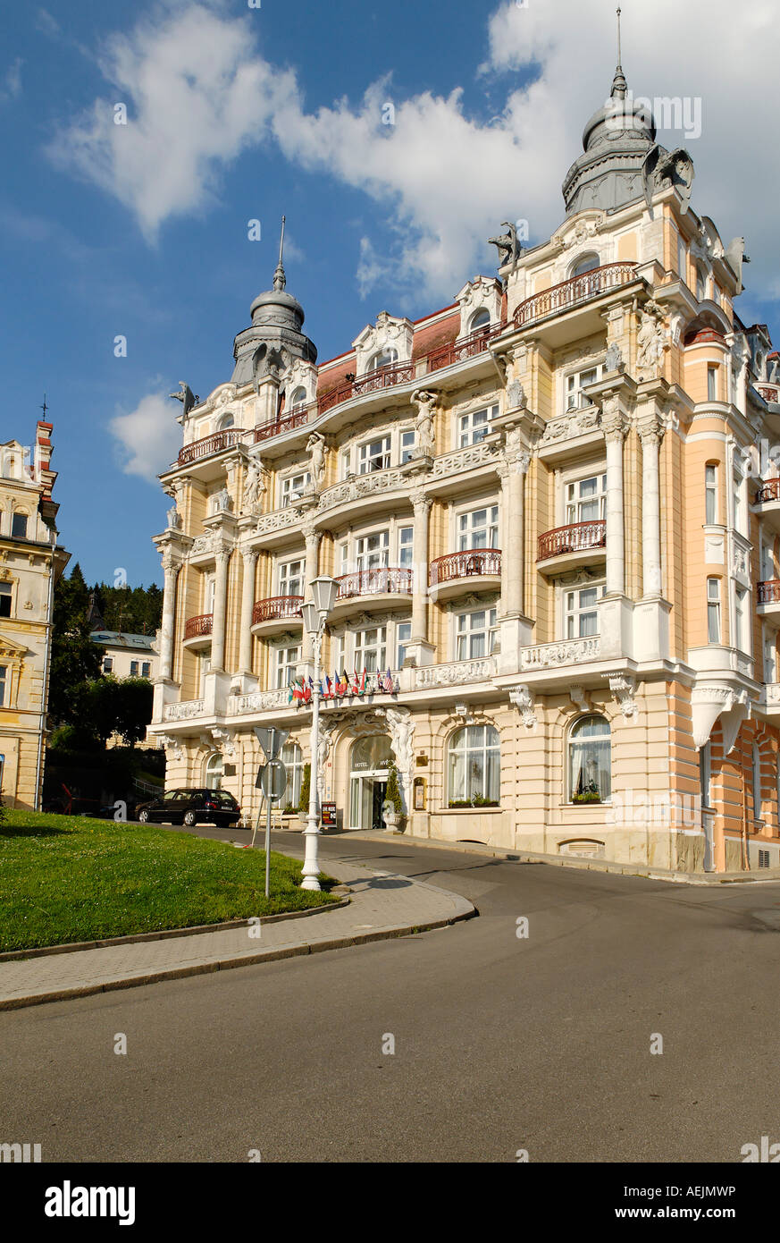 Kurort Marianske Lazne, Marienbad, Westböhmen, Tschechien Stockfoto