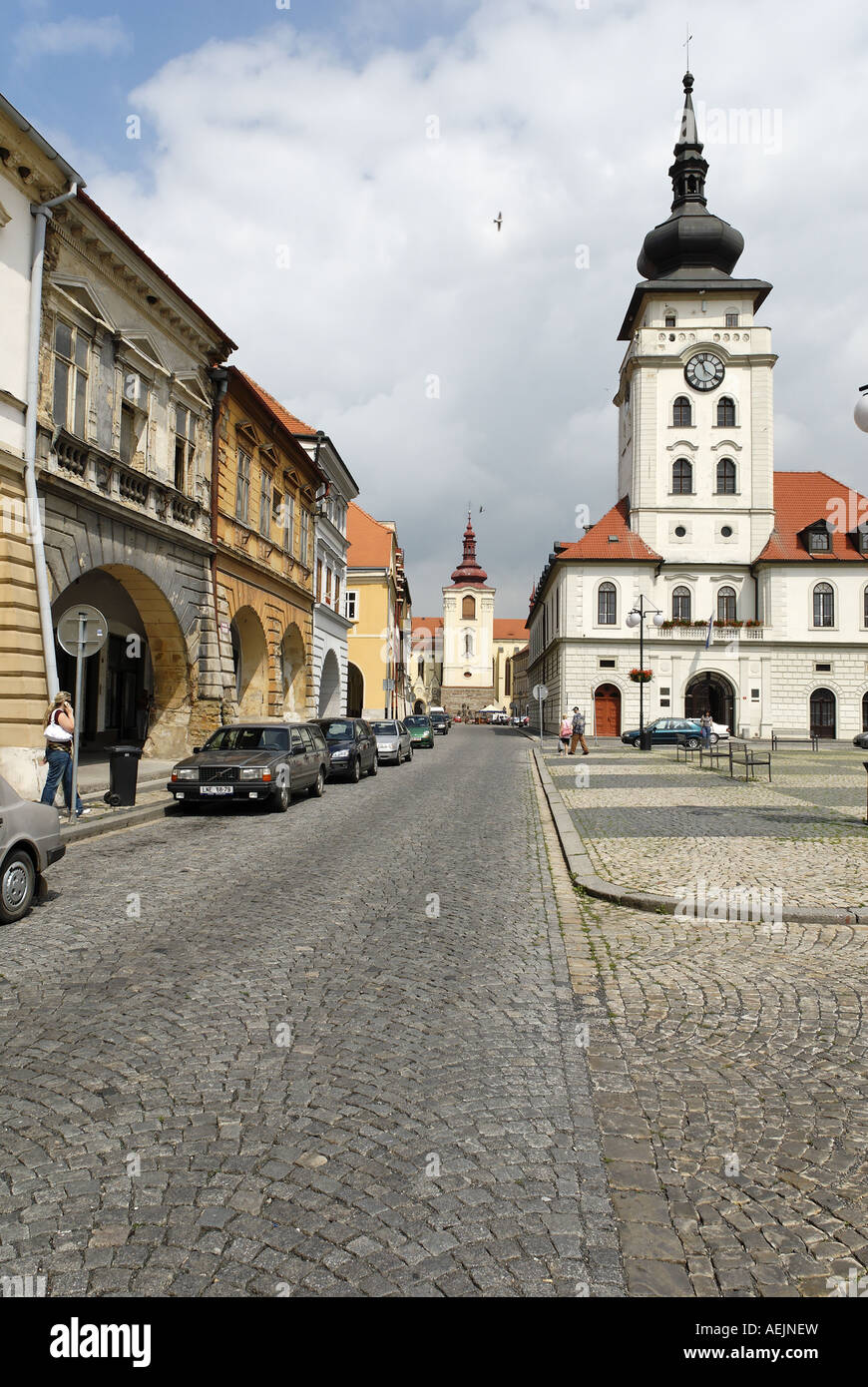 Historische alte Stadt Zatec, Nord-Böhmen, Tschechische Republik Stockfoto