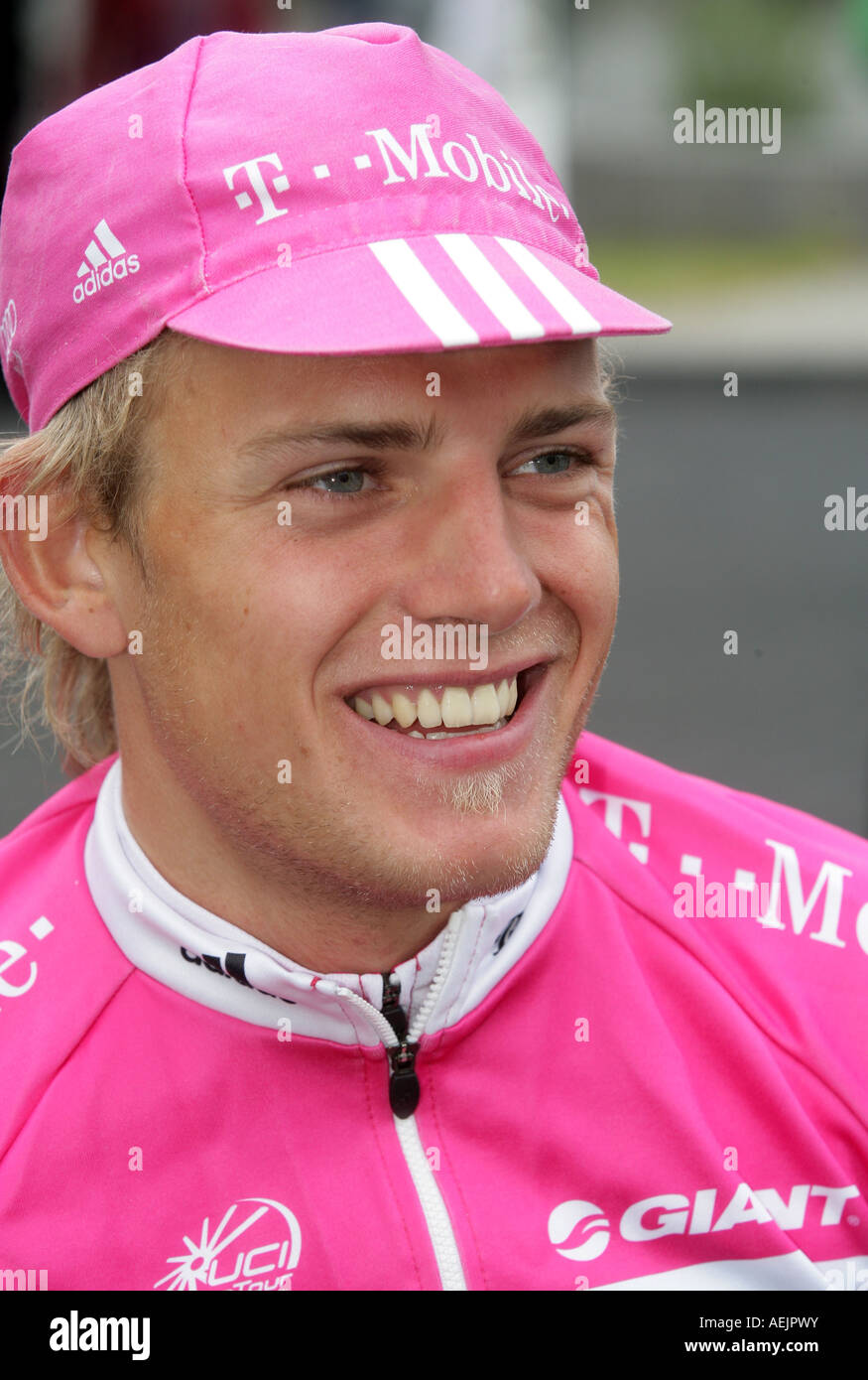 Radfahrer von T-Mobile-Team Gerald Ciolek Stockfoto