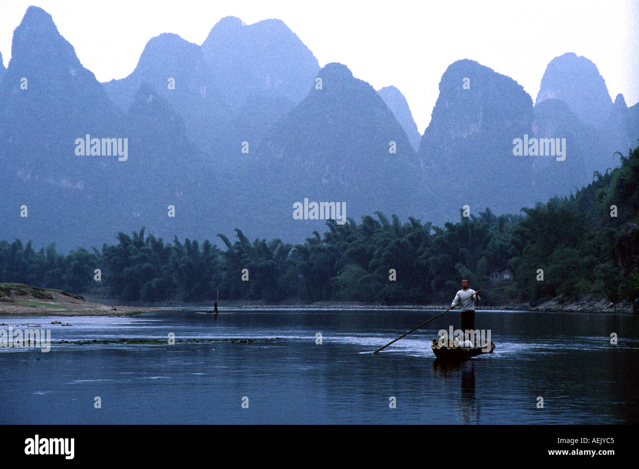 Fluss li china Stockfoto