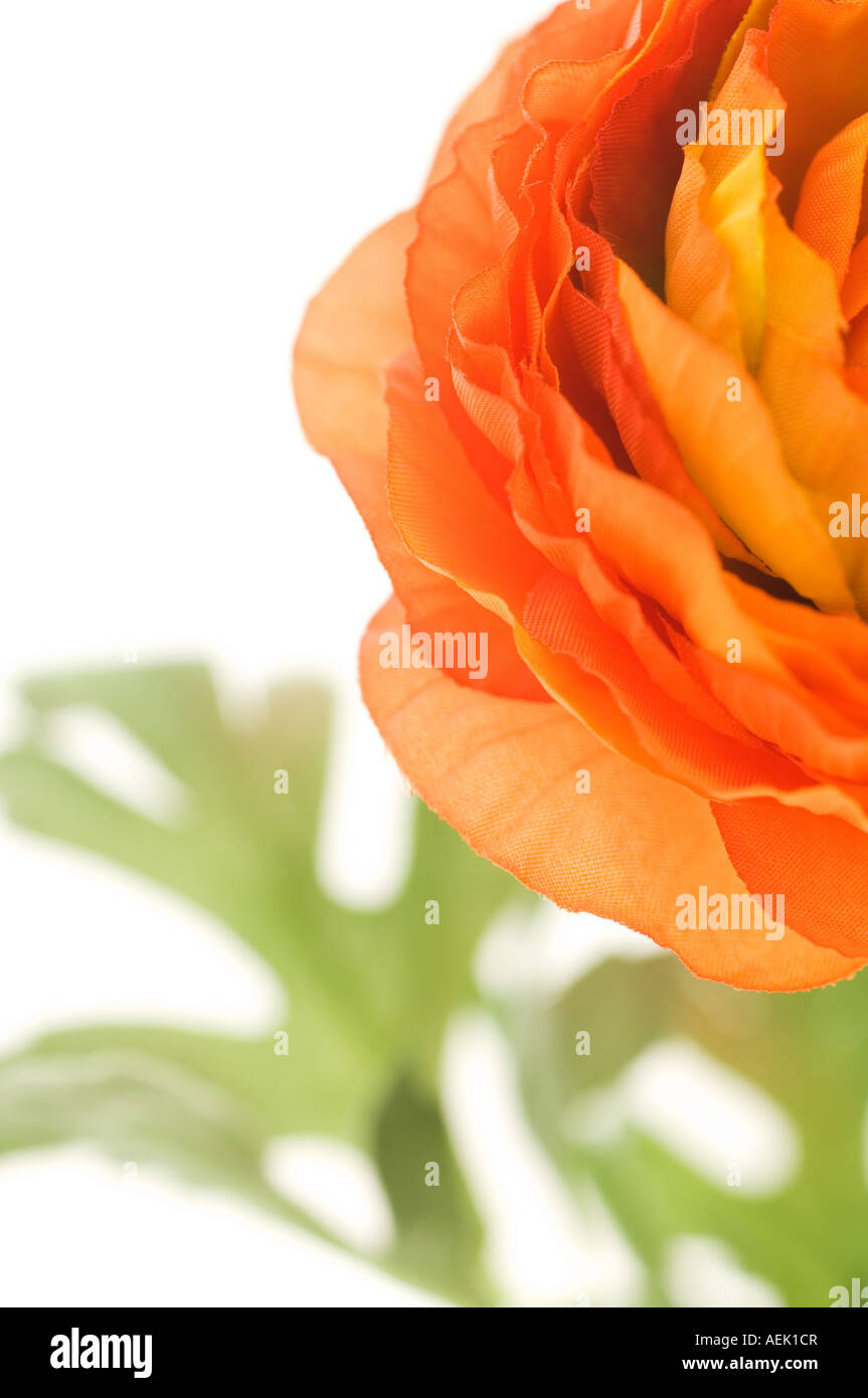 Künstliche Blume. Detail von Dummy-Blüte der gefrästen Tuch Stockfoto