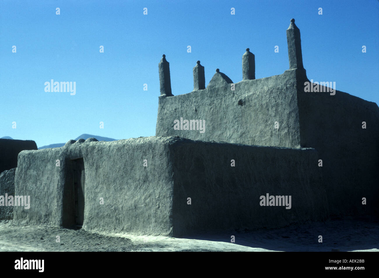 ISLAM eine kleine Schlamm-Moschee in Belutschistan, Westpakistan Stockfoto