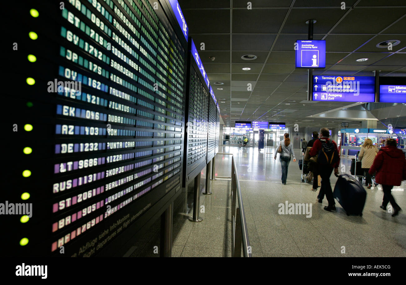 Frankfurter Flughafen Abflug Terminal 1 www.alamy.de