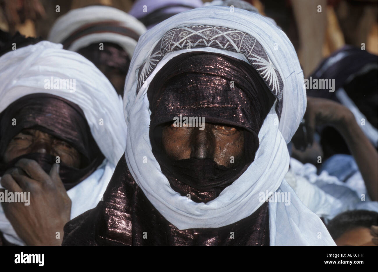 Mali Menaka in der Nähe von Gao, Männer der Tuareg Stamm Stockfoto