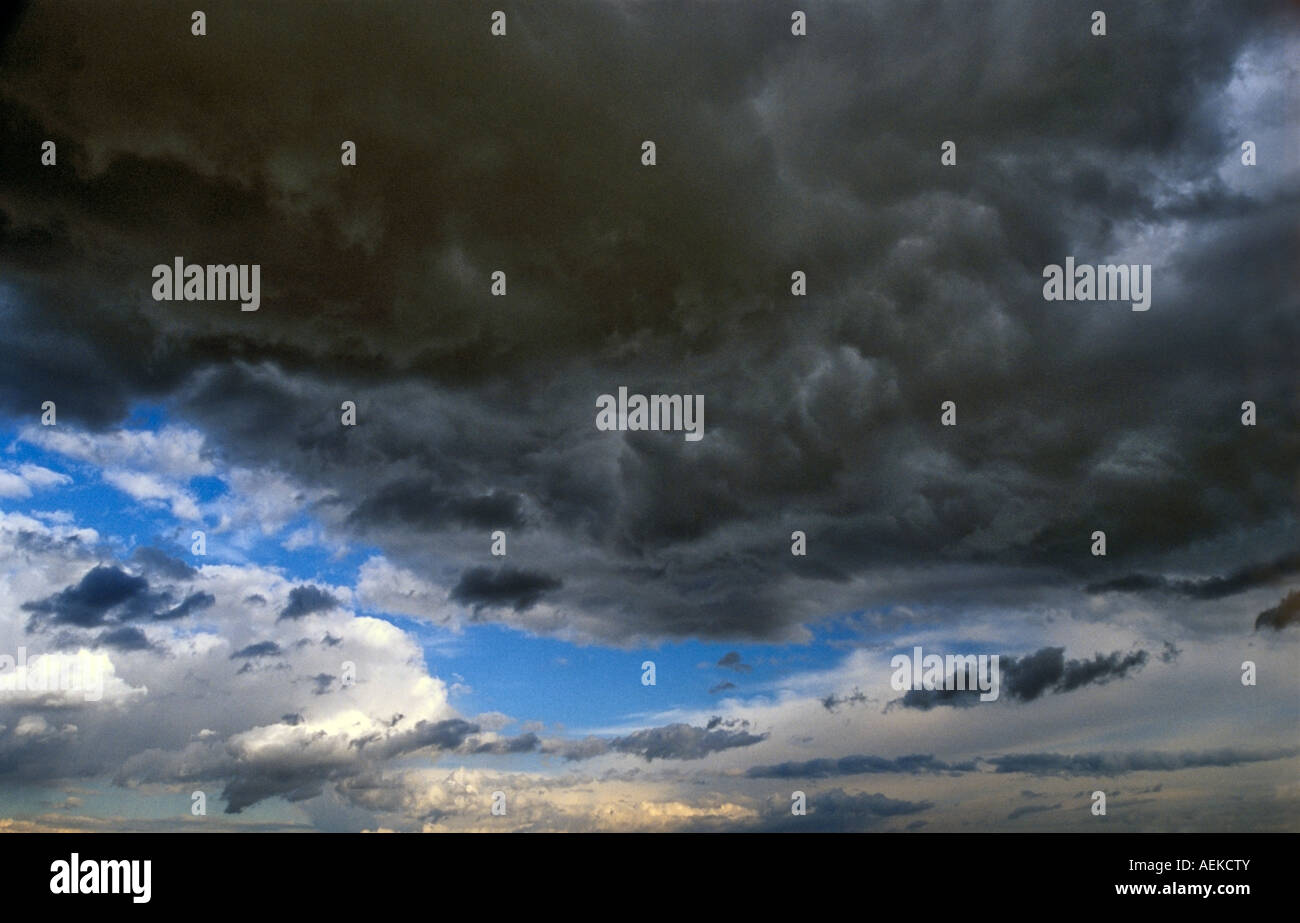 Schwere Wolken Stockfoto