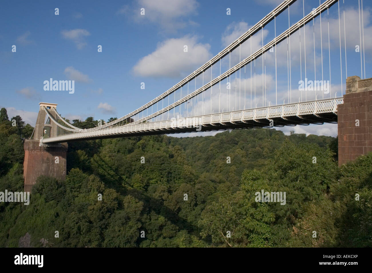Clifton Suspension Bridge von Isambard Kingdom Brunel Bristol Avon England entworfen Stockfoto