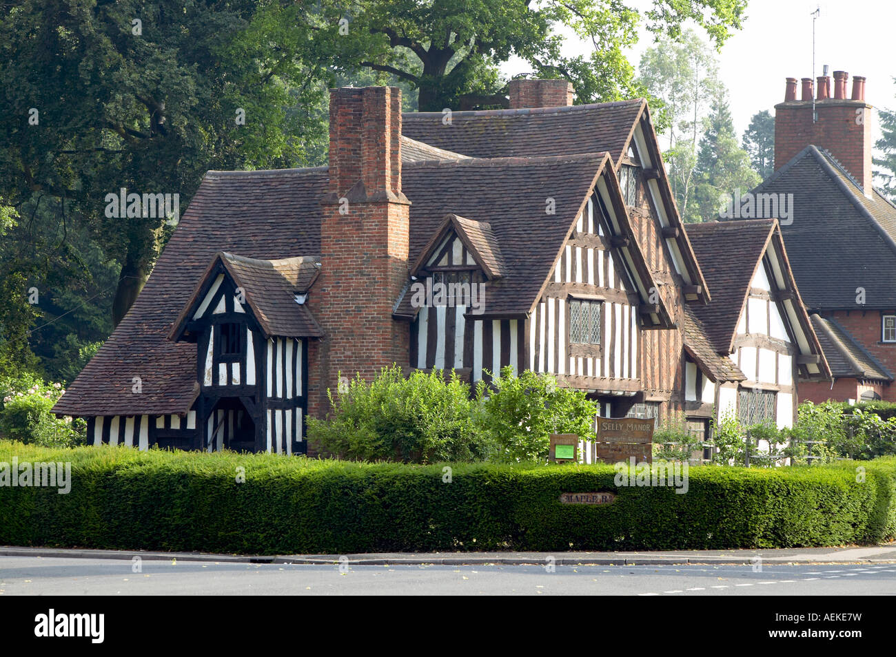 Selly Manor im Dorf Bournville Vertrauen, Birmingham UK. Stockfoto