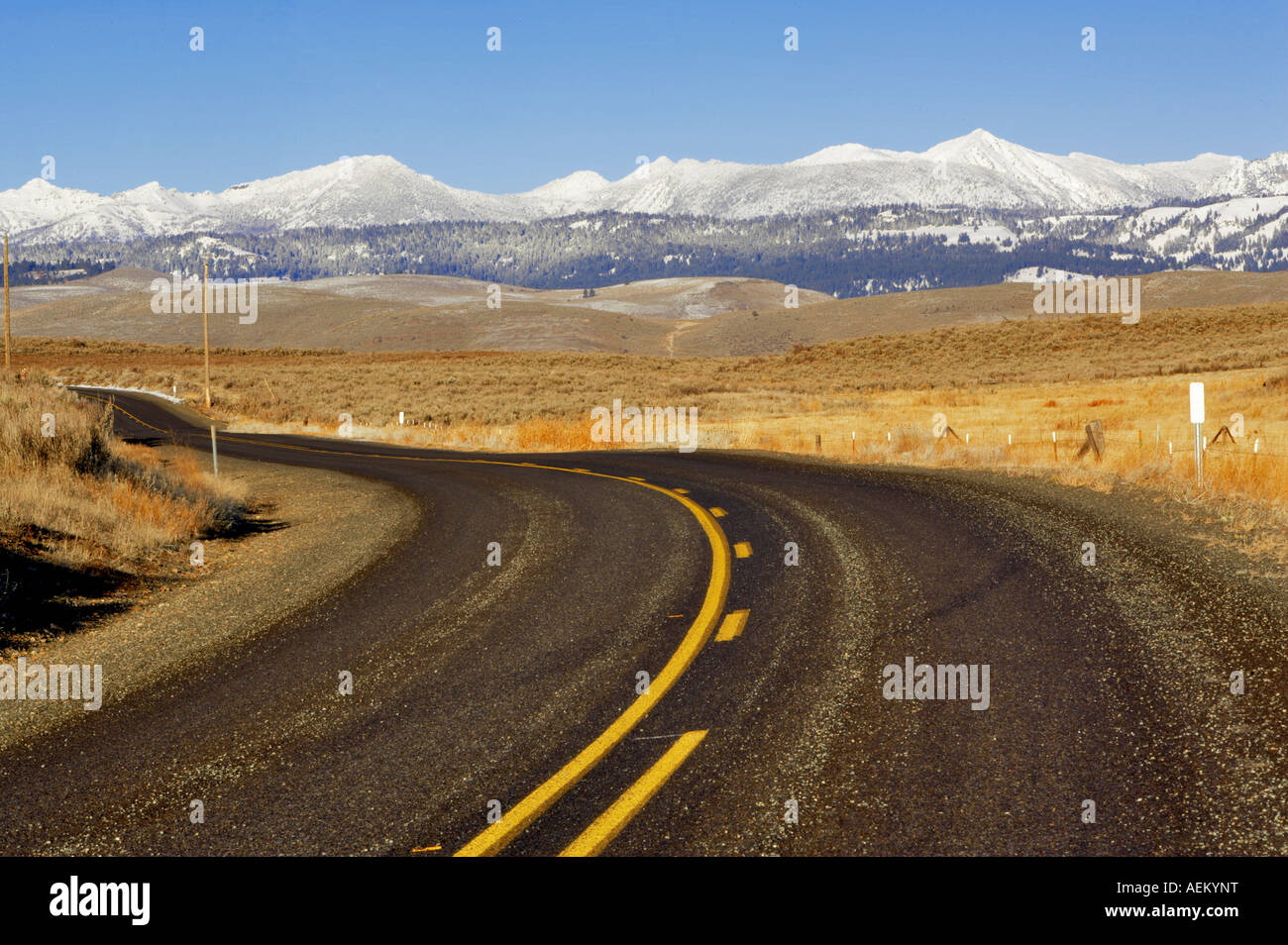 Rennstreckenareal in der Nähe von Baker City mit Wallow Berge Oregon Stockfoto