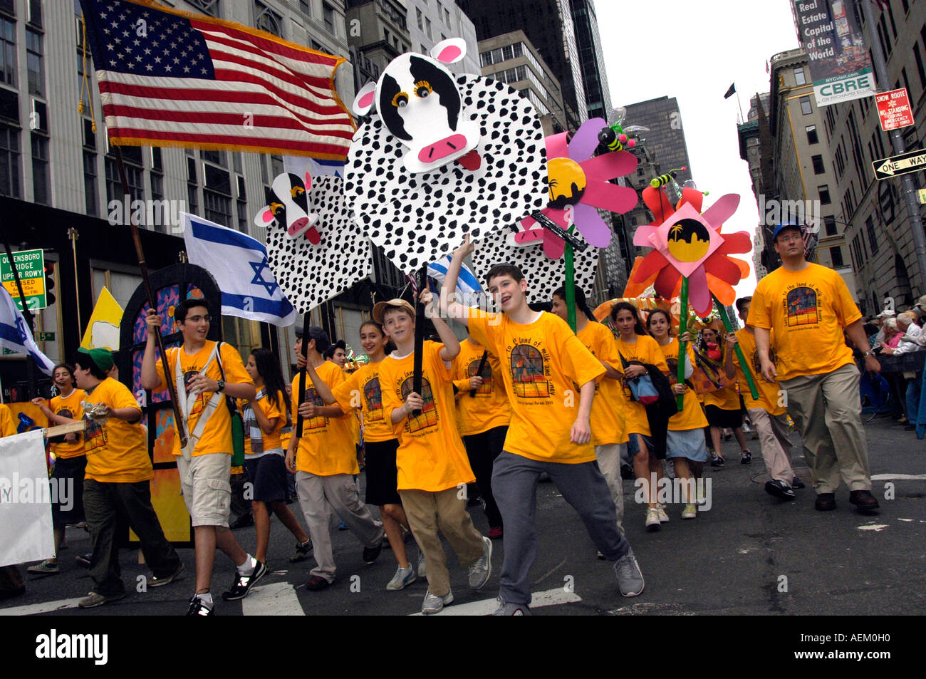 Gruß an Israel Parade in New York City Stockfoto