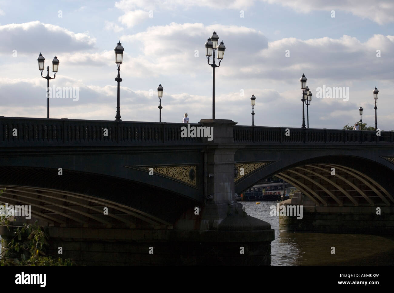 Battersea Brücke Fluss Themse London England Stockfoto