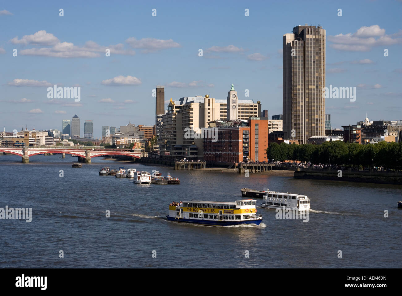 Fluss Themse London England Stockfoto