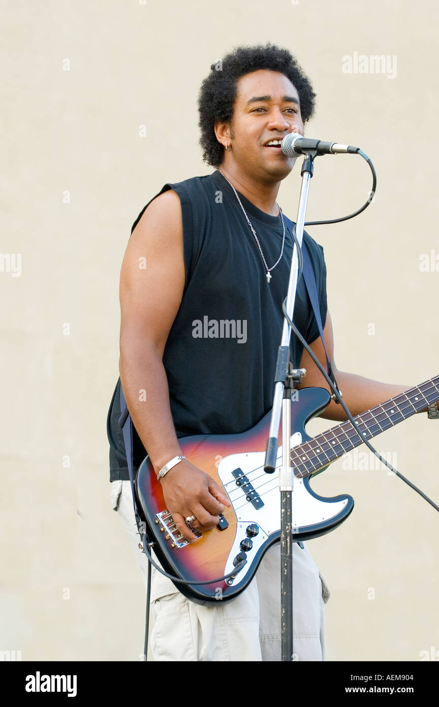 Kostenlose Musik-Festival im öffentlichen Raum Stockfoto