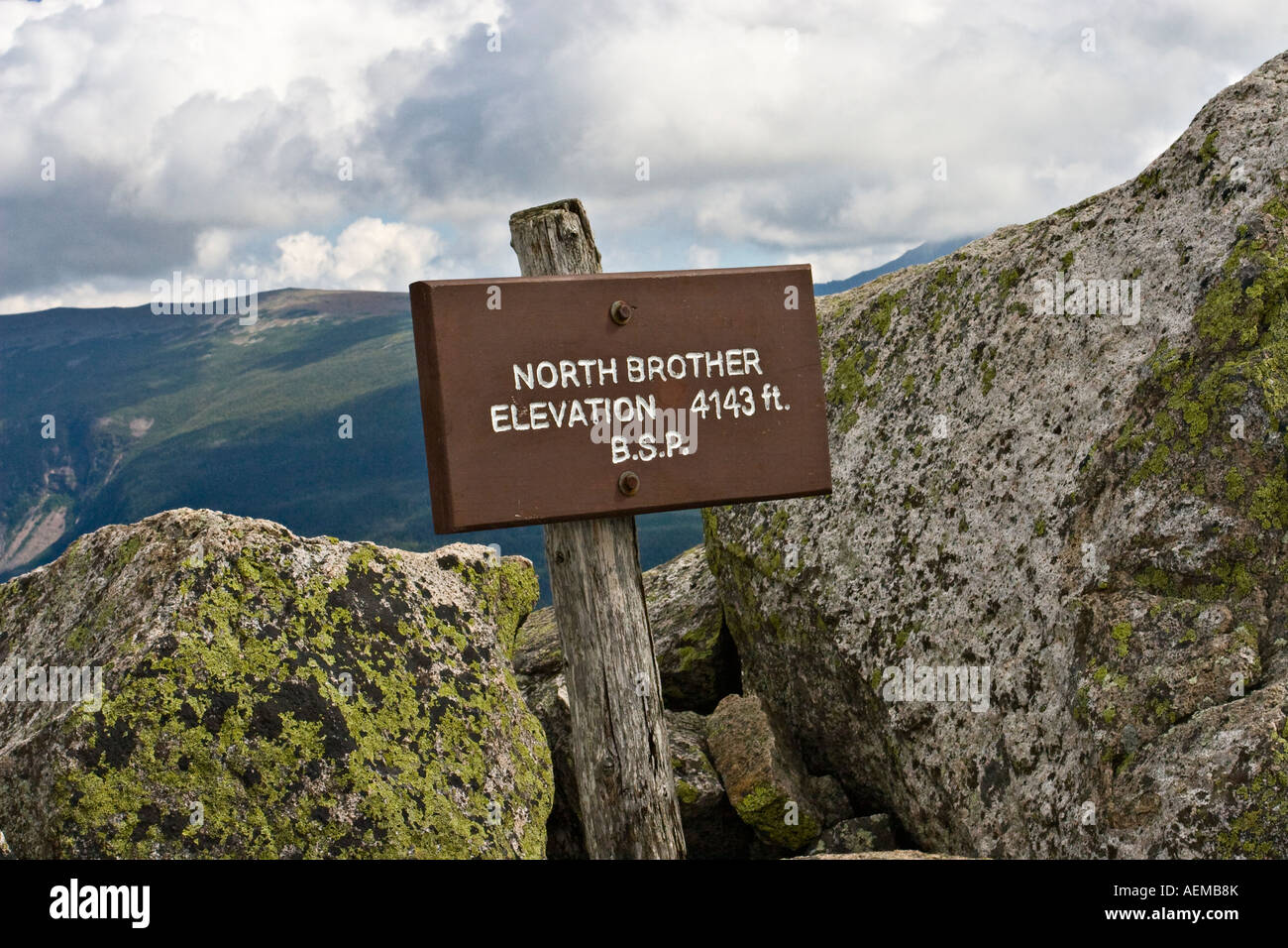 Norden Bruder Berggipfel, Baxter State Park, Maine, USA Stockfoto