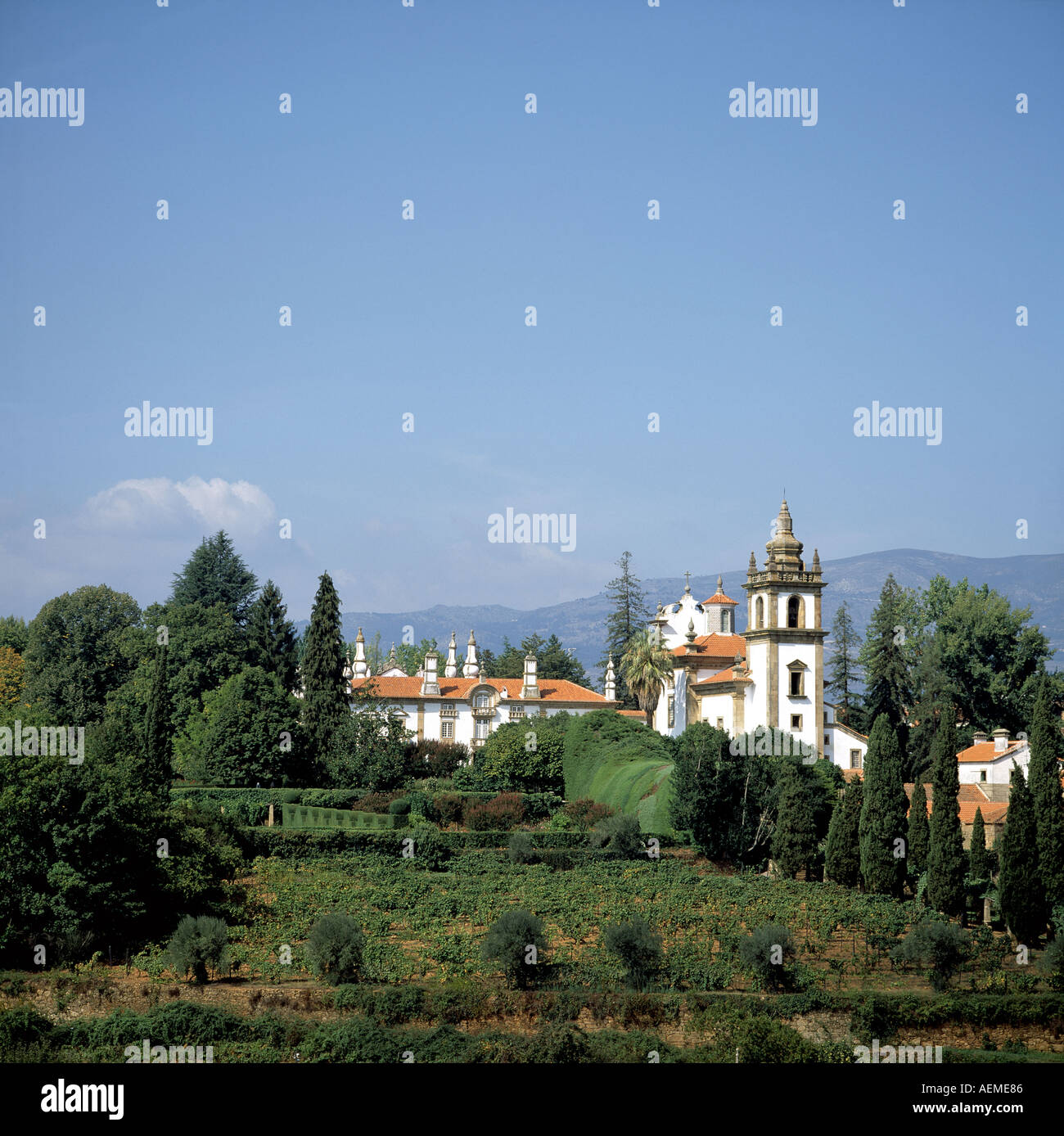 Solar de Mateus barocken Palast, 18. Jahrhundert, Mateus, Vila Real, Douro-tal, Portugal, Europa Stockfoto