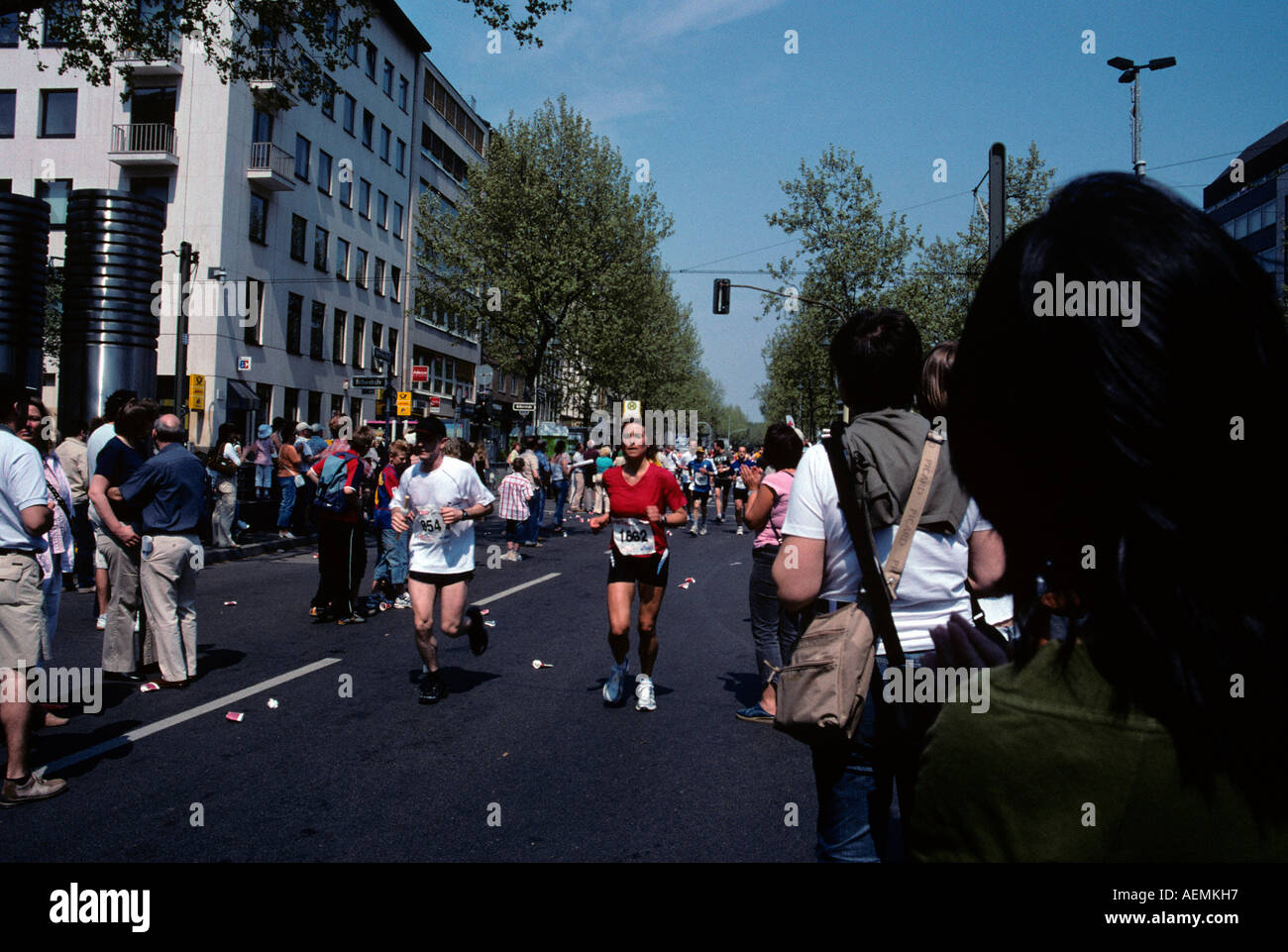 Düsseldorf Marathon. Düsseldorf, Deutschland Stockfoto