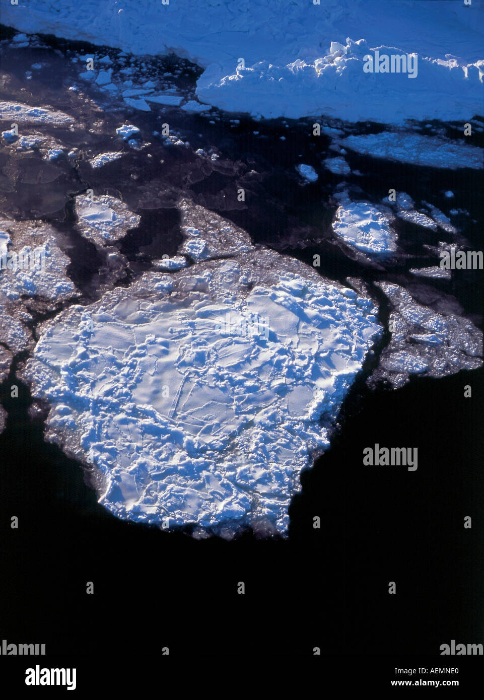 Eisschmelze Pfannkuchen Hudson Bay Kanada Stockfoto