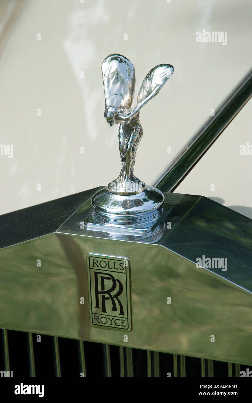 Oldtimer Rolls Royce Kühlerfigur Stockfoto