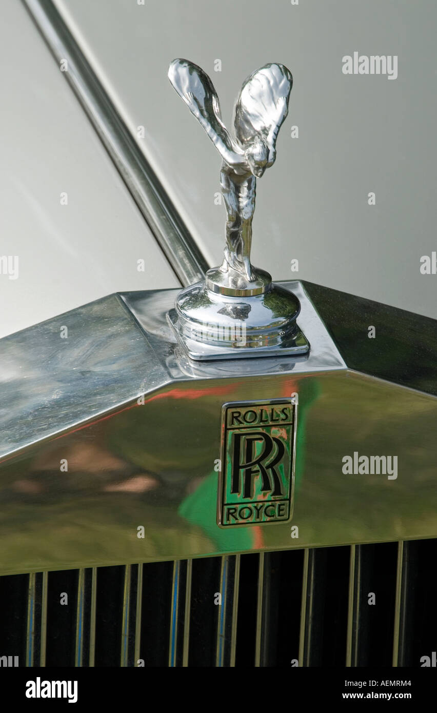 Oldtimer Rolls Royce Kühlerfigur Stockfoto