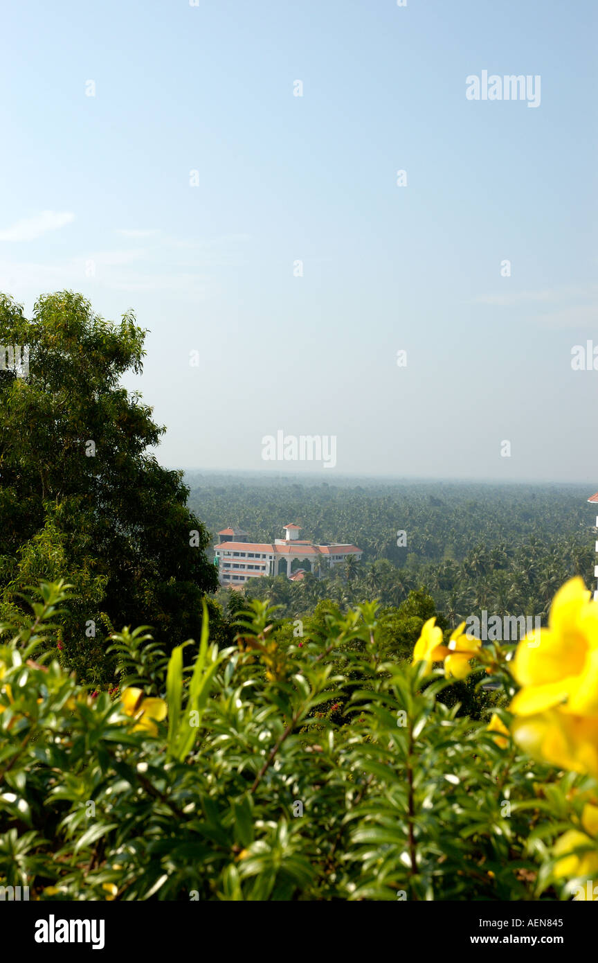 Blick über Technopark-Technologie-Business-Park Trivandrum Thiruvananthapuram Kerala Indien Reisen Stockfoto