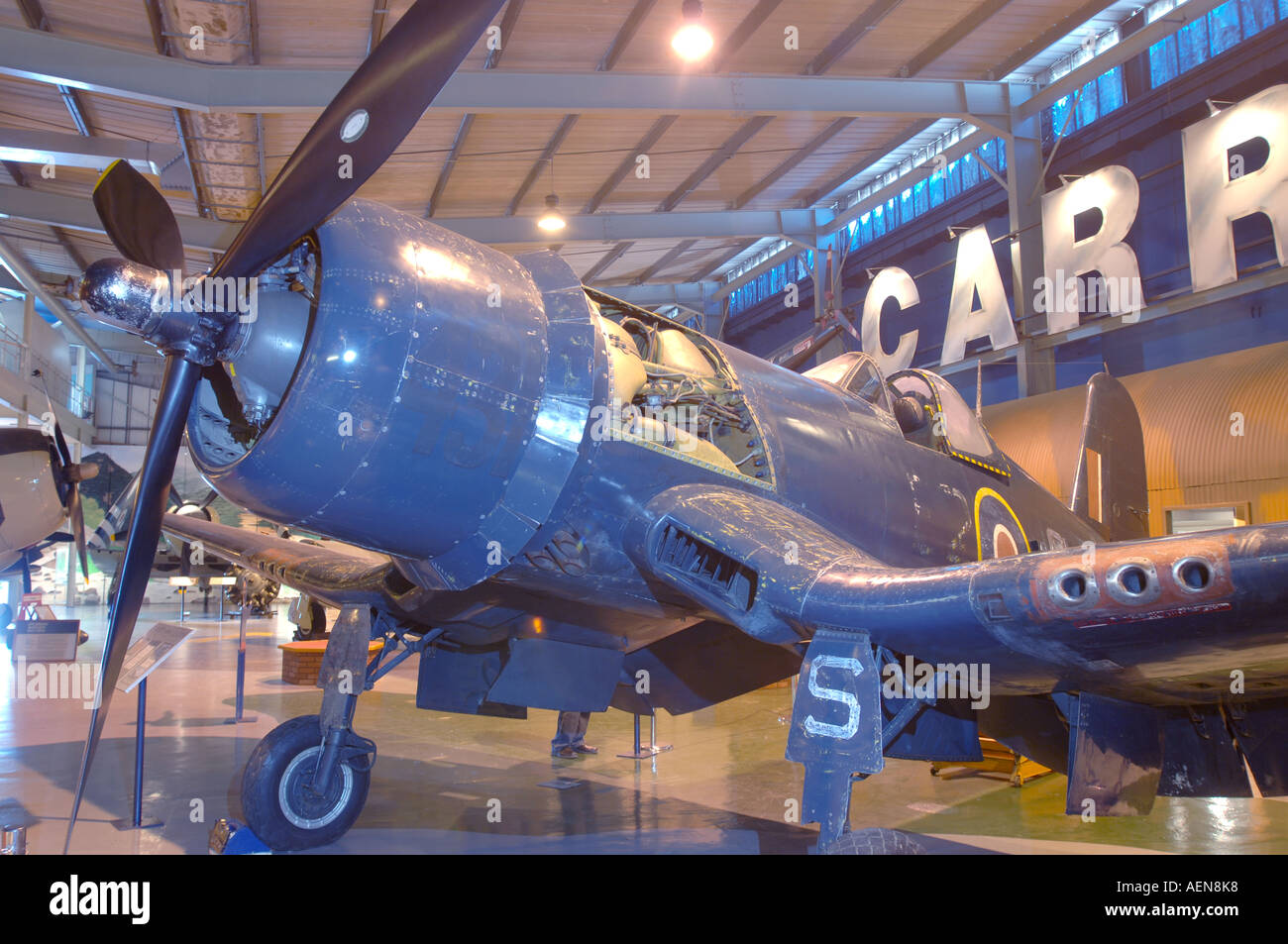 Corsair FG-1 Möwe geflügelte WW2 Kämpfer FAA.   XAV-293 Stockfoto