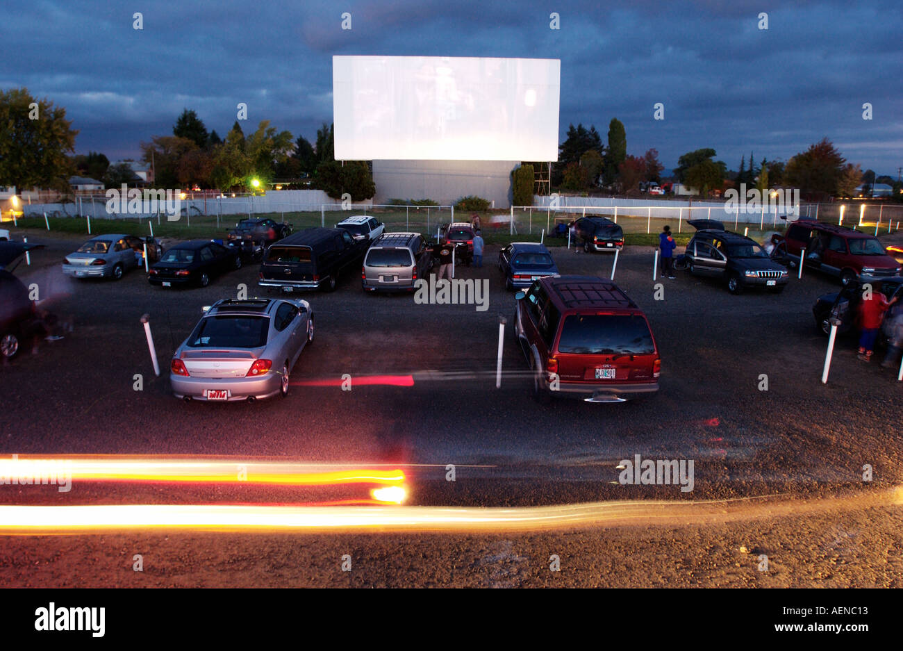 Fahren Sie im Kino Dallas Oregon USA Stockfoto