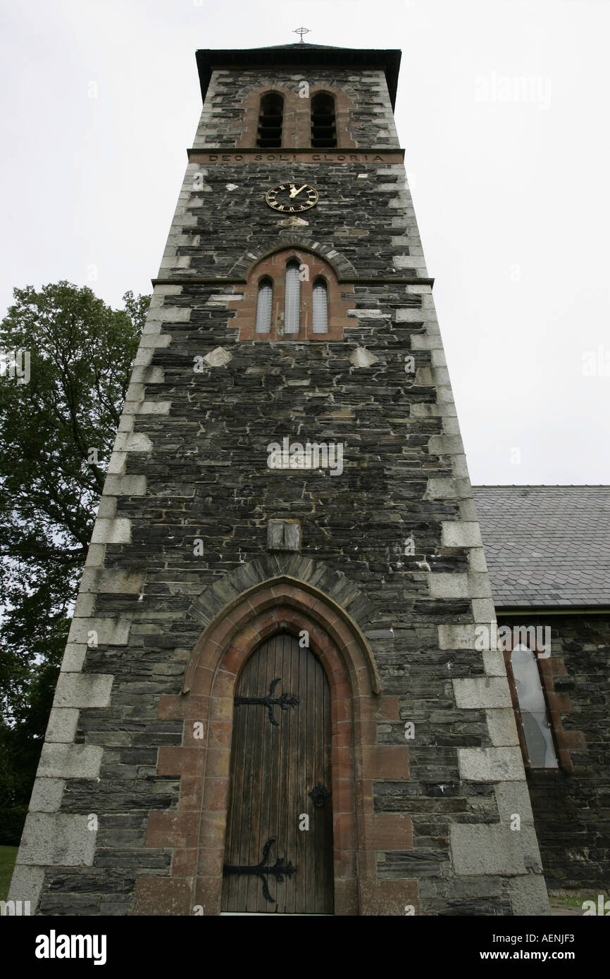 Kirchturm St. Bridget von Kildare anglikanische Kirche Braut Isle Of Man-IOM Stockfoto