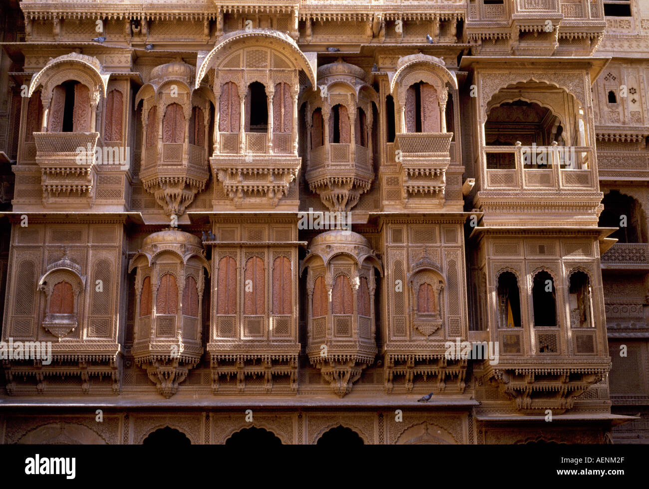 Jaisalmer, Herrenhaus, Patwon Ki Haveli Stockfoto