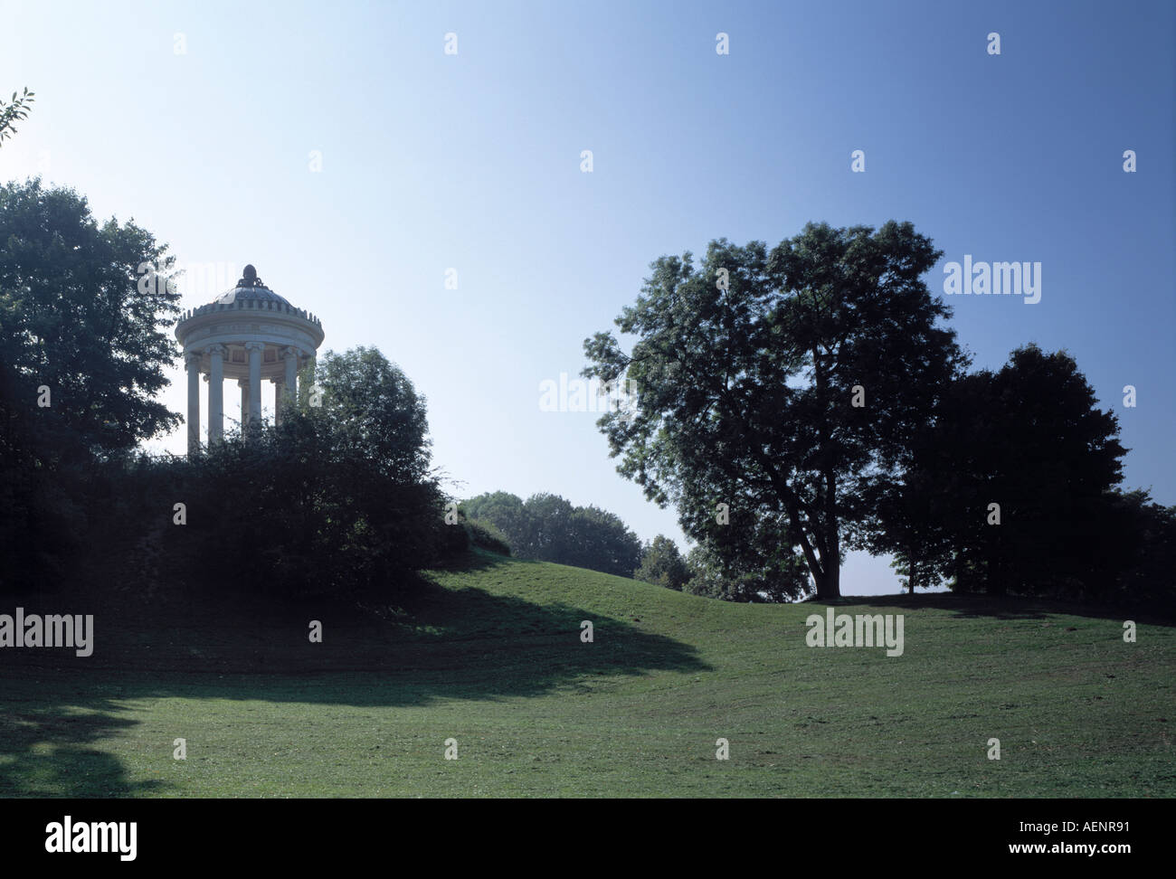 München, englischen Garten, Monopteros Stockfoto