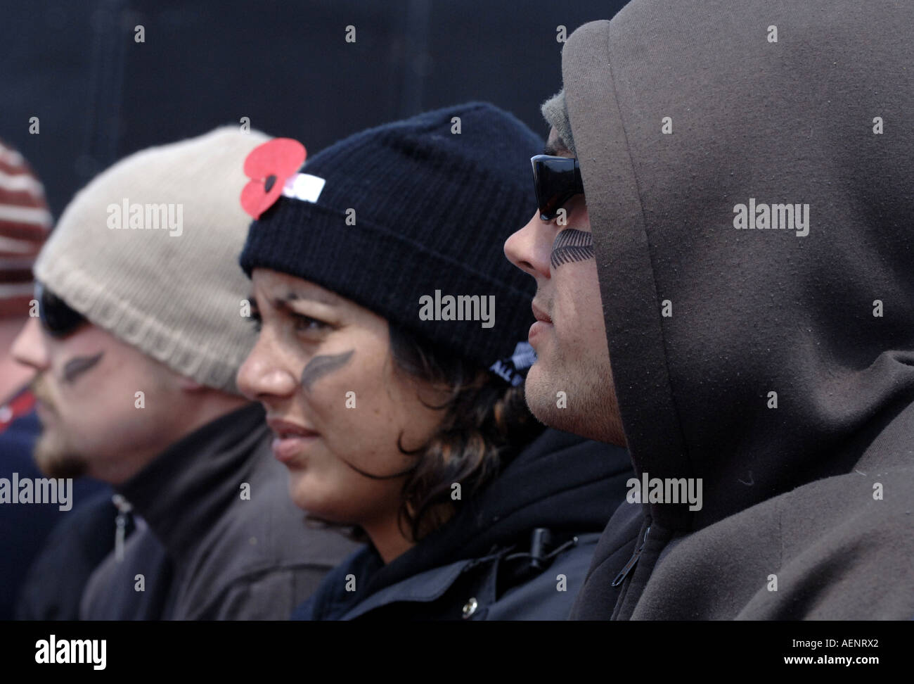 Junge Neuseeländer Gedenken Anzac Day, 25 April, am Chunuk Bair, Gallipoli, Türkei. Stockfoto