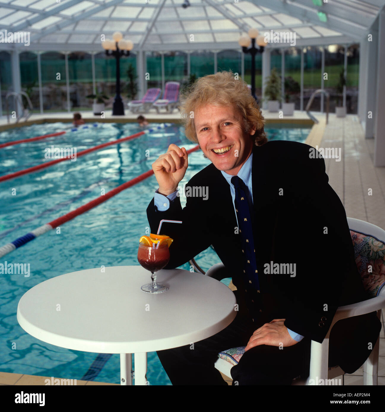 Prominente britische Komiker und Sänger Schauspieler Paul Nicholas Stockfoto