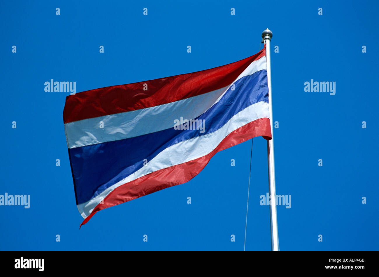 Thailändische Flagge, Thailand Stockfoto