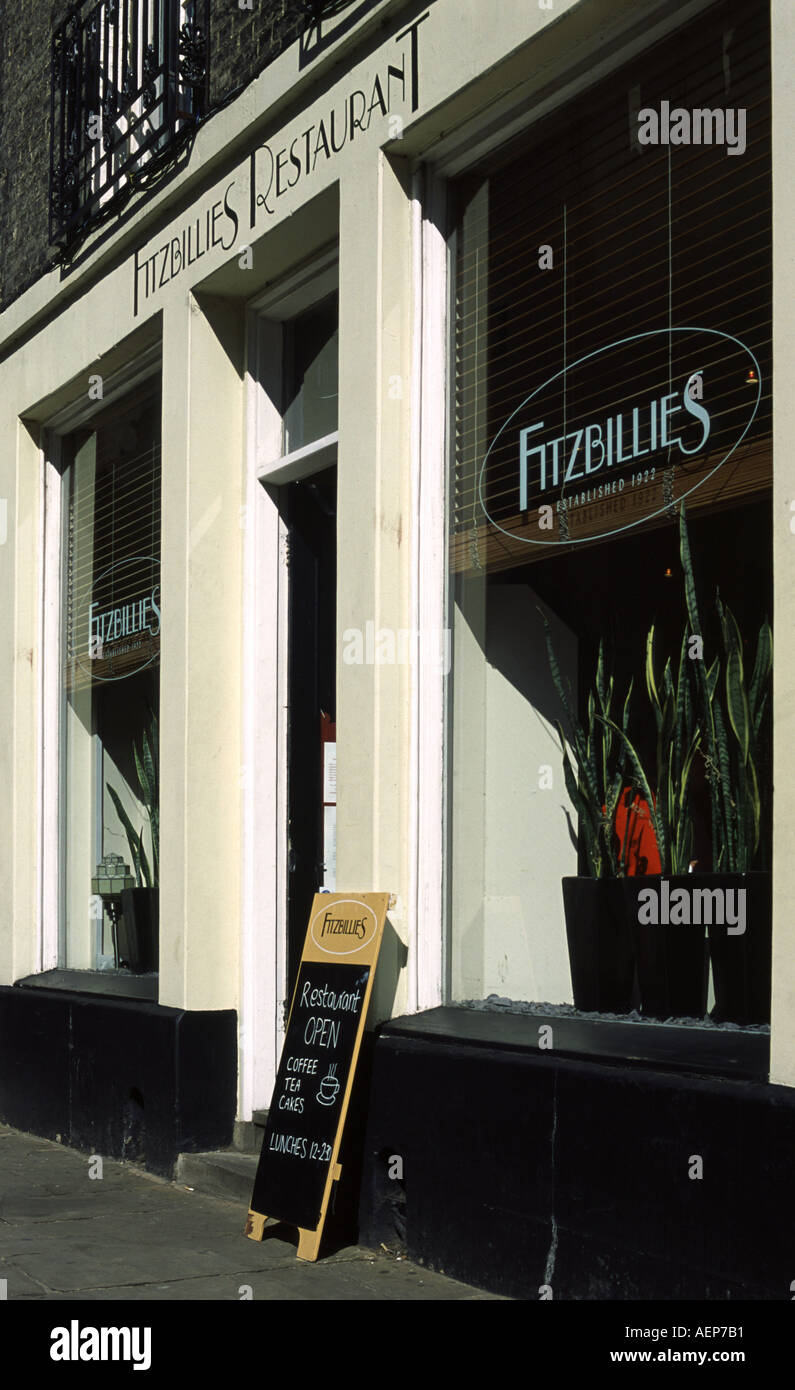 Fitzbillies Restaurant in Cambridge Stockfoto