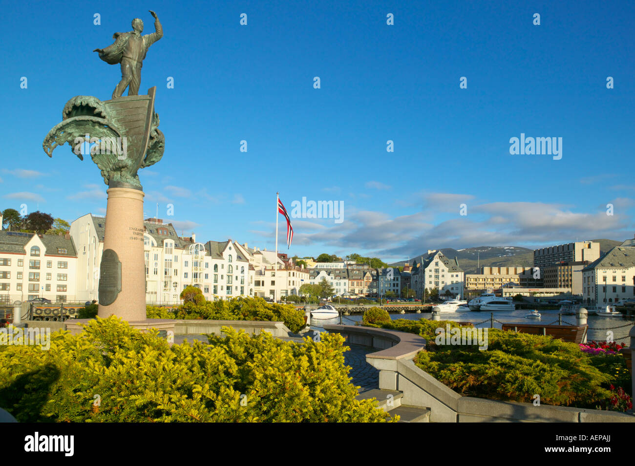 WWII Denkmal Englands Farten Alesund mehr Og Romsdal-Norwegen Stockfoto